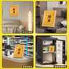 Golden Safe, Yellow God of Wealth, Treasure Chest, Photo Frame, Living Room, Office Workstation, Wealth-Generating and Fortune-Attracting Ornament, Twelve Zodiac Gold Keys