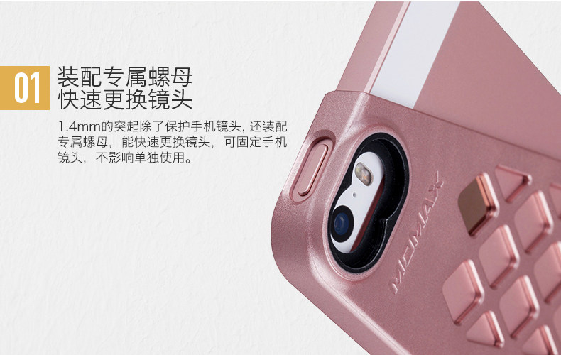 MOMAX X-LENS 2-in-1 Super 15x Macro + 120° Wide-angle Lens Case Cover for Apple iPhone SE/5S/5