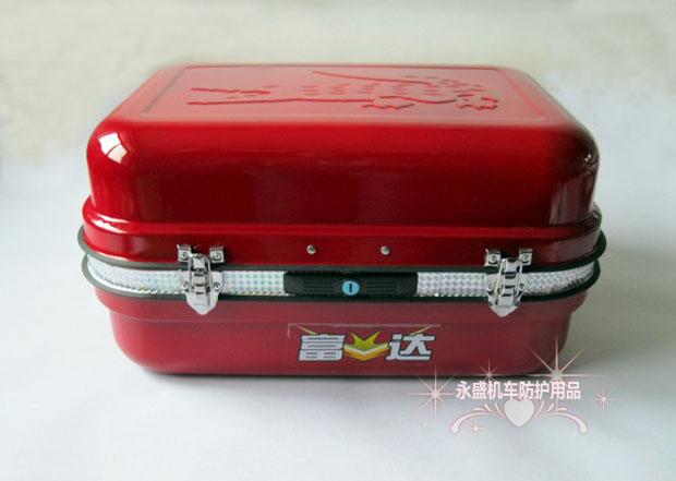 Xe máy thân cây hộp trunk kit pin pedal xe điện lưu trữ đuôi hộp dày tất cả các thép lớn vừa và nhỏ cốp sau xe máy