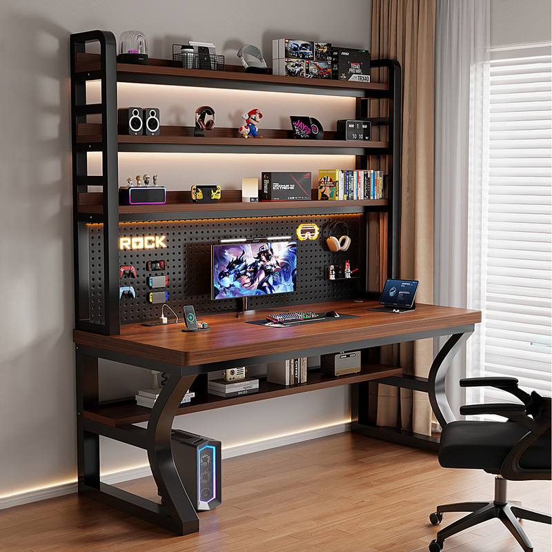 Desk and Bookshelf Integrated Study Desk Bedroom Home Gaming Desk Simple Desk Rectangular Desktop Computer Desk Desk and Bookshelf Integrated Study Desk Bedroom Home Gaming Desk Simple Desk Rectangular Desktop Computer Desk