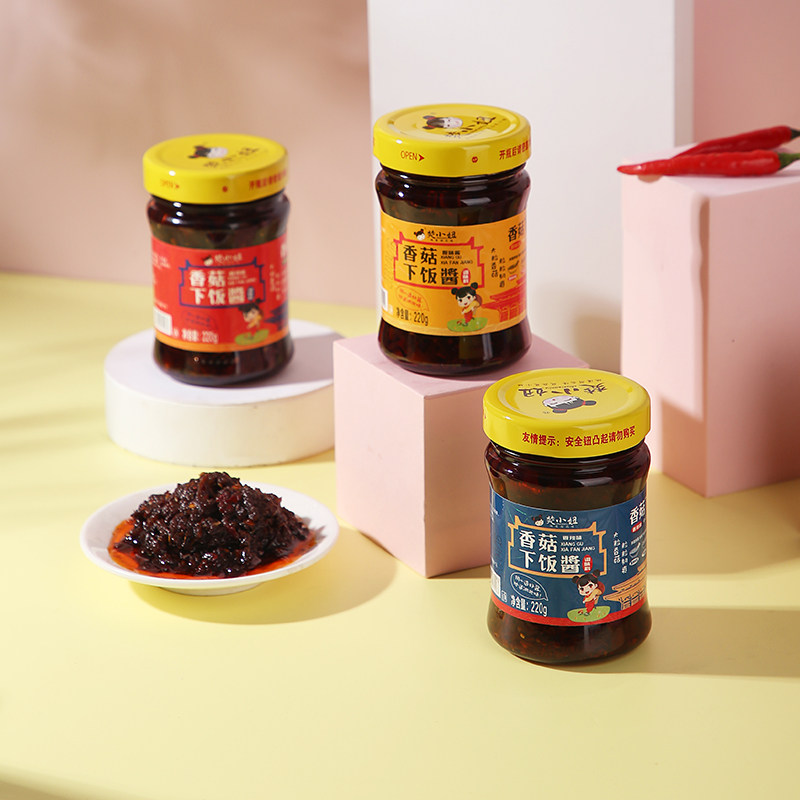 Chu Chick's Mushroom Sauce Mushroom Sauce 220g Single Mushroom Leftover Rice Sauce Mixed With Rice Pinch of Fruity Vegetable Bottled