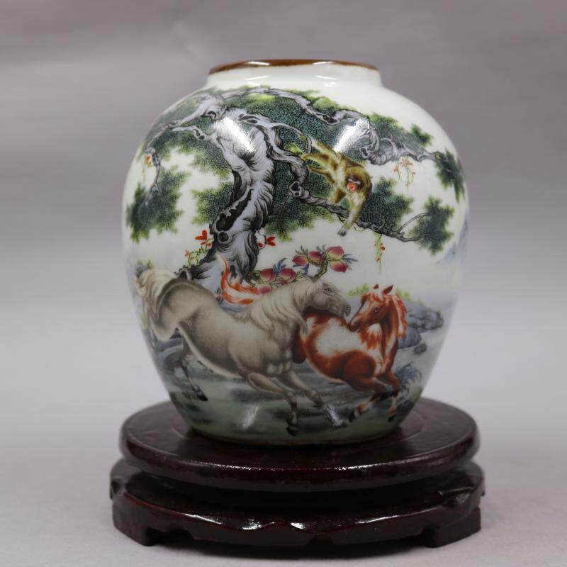 National paste immediately seal the porcelain cans as old antique porcelain factory home decoration antique fittings collection