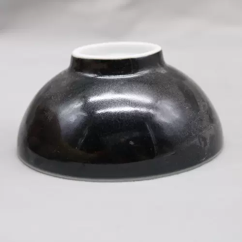 Цин Гуансу монохромная глазурь черная золотая глазурь Чаша Жертва голубая глазурная чашка стакана антикварная фарфоровая антиквариат и старые товары коллекция