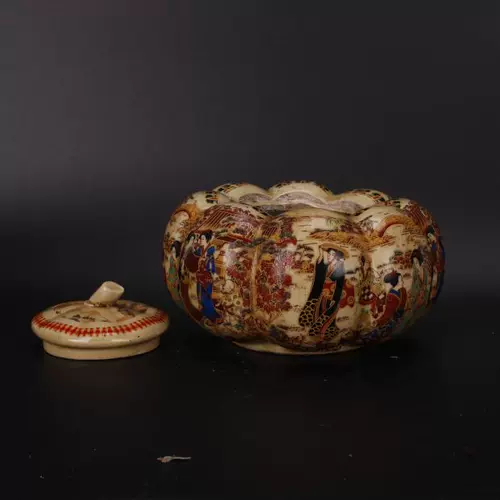 Qing Qianlong Эмалевая дамская картина тыква