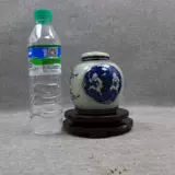 Сине-белый цветок лотоса, антикварный фарфоровый чай