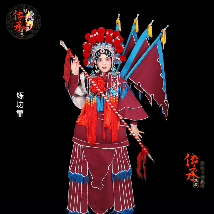 Opera drama women rely on martial arts by Wutan Knife Matan Practicing women rely on practicing special canvas women rely on the practice of martial arts