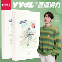 (Source: YYDL) Powerful Information Book A4 Insert Small Fresh Transparent Folder Insert Examination Paper Storage