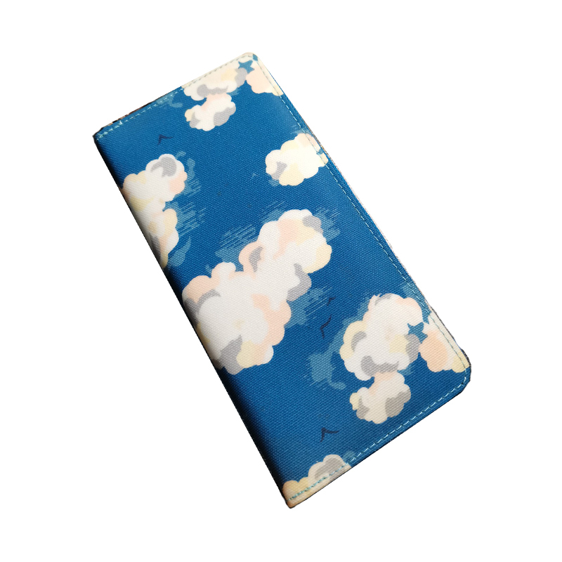 Clearance Sale Japanese Cath Short Zipper Wallet for Female Students, Floral Cloud Niche Small Wallet All-In-One Bag