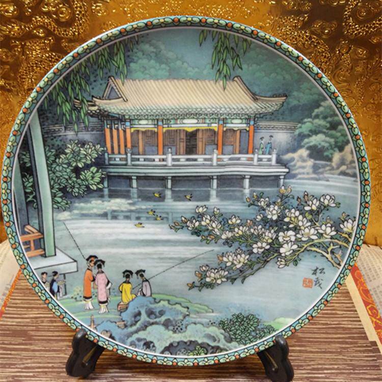 Jingdezhen factory goods stock Out of stock porcelain China Summer Palace View of the fifth episode of Harmony Fun Park Zhang Songmao-Taobao