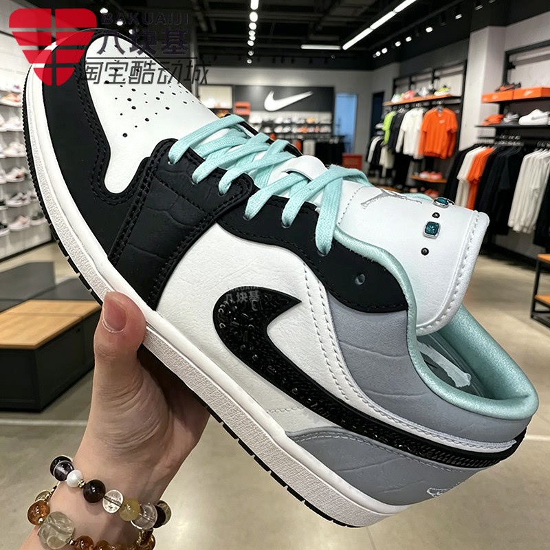 Nike Men's and Women's Shoes 2026 Autumn Jordan Aj1 Tiffany Green Diamond Hook Retro Sneakers Ix5001-101