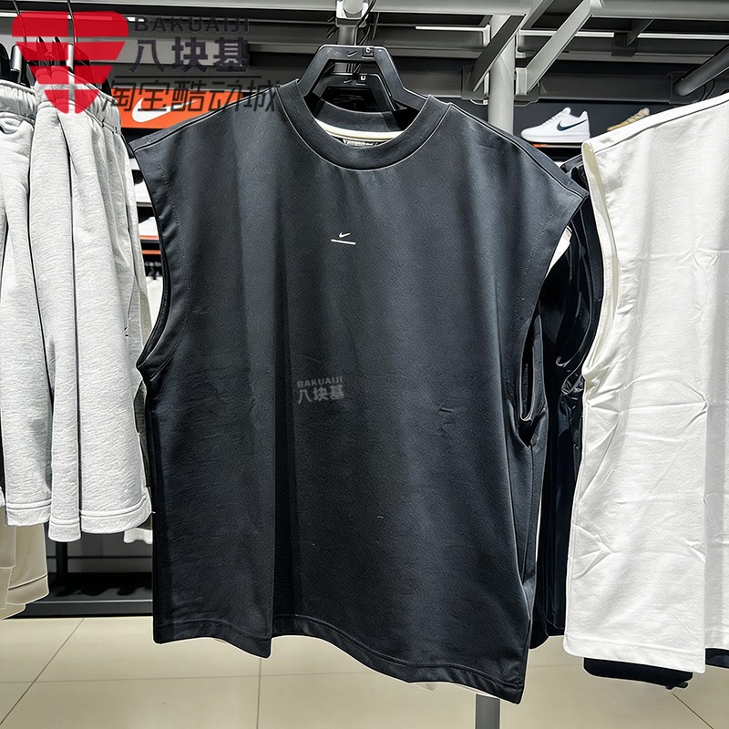 Nike Men's 2026 Summer Embroidered Small Hook Loose Breathable Sleeveless Vest T-Shirt If2564-010 Nike Men's 2026 Summer Embroidered Small Hook Loose Breathable Sleeveless Vest T-Shirt If2564-010