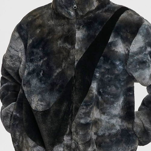 Nike, зимняя бархатная удерживающая тепло куртка, с печатью вашего логотипа, свободный крой