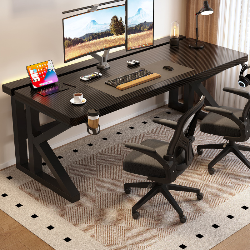 Computer Desk, Desktop Desk, Student Study Desk, Bedroom Home Office Desk, Workbench, Double Gaming Desk
