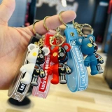 Мультяшный механический трехмерный брелок, кукла, подвеска, с медвежатами, подарок на день рождения