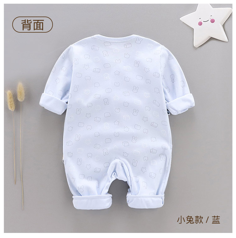 Trẻ sơ sinh bé sơ sinh mùa xuân và mùa thu mỏng romper cotton mùa xuân ra quần áo quần áo sơ sinh - Áo liền quần body chip cộc tay cho bé 0-12 tháng tuổi