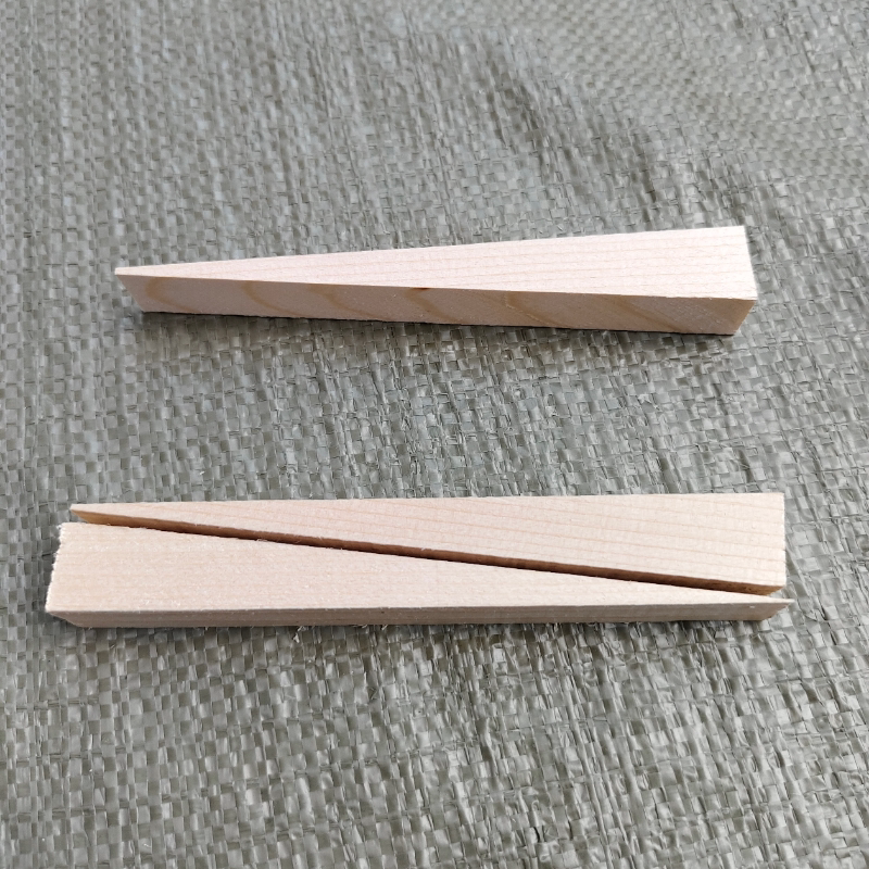 Triangular Wooden Block Door and Window Installation Pad, Leveling Wooden Plugs, Tenon Wooden Wedges
