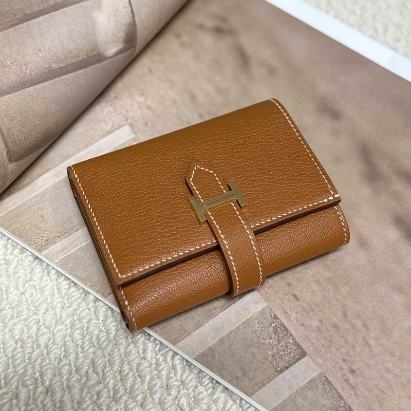 Gold Brown Genuine Leather 70% off Women's Goatskin Wallet Gold Brown Genuine Leather 70% off Women's Goatskin Wallet