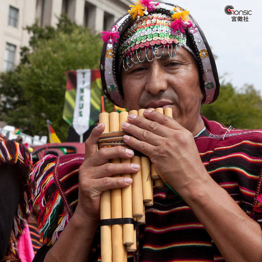排箫秘鲁印第安23音19音13音单排双排专业成人学生印加民族乐器