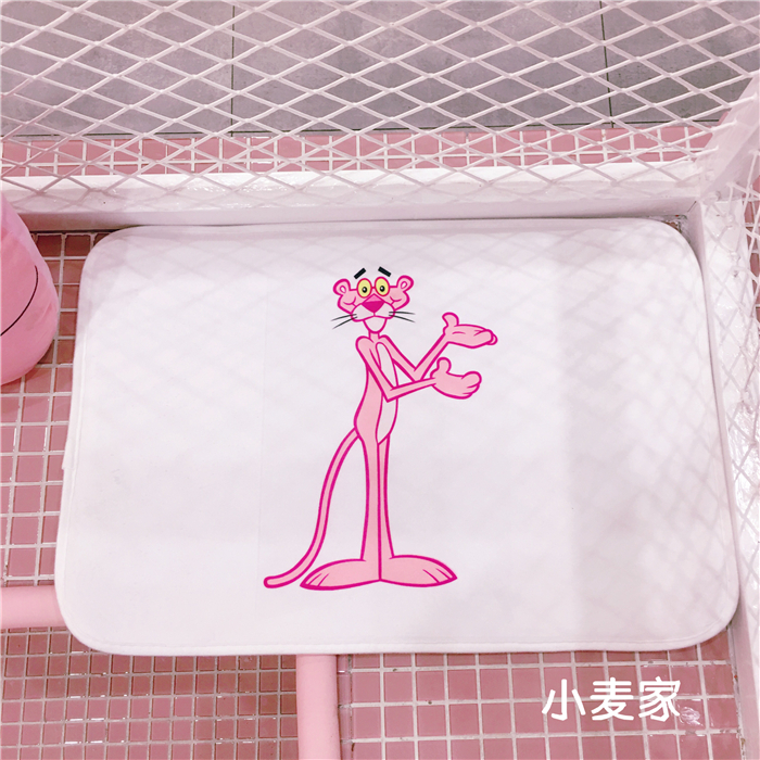 Mềm chị gái trái tim màu hồng da báo thảm nhà cửa mat phòng ngủ nhà bếp phòng tắm hấp thụ mat thảm lót cầu thang