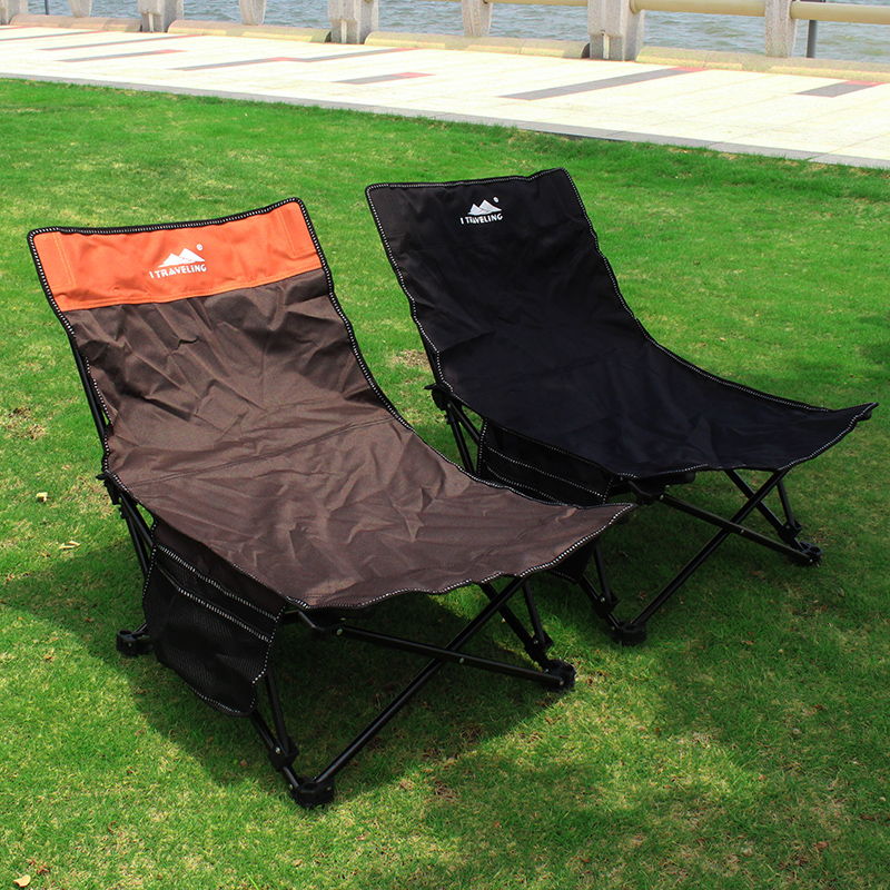 Ai Tourism Outdoor Portable Casual Super Light Folding Afternoon Fishing Stool Fishing Chair Beach Backrest Reclining Chair 