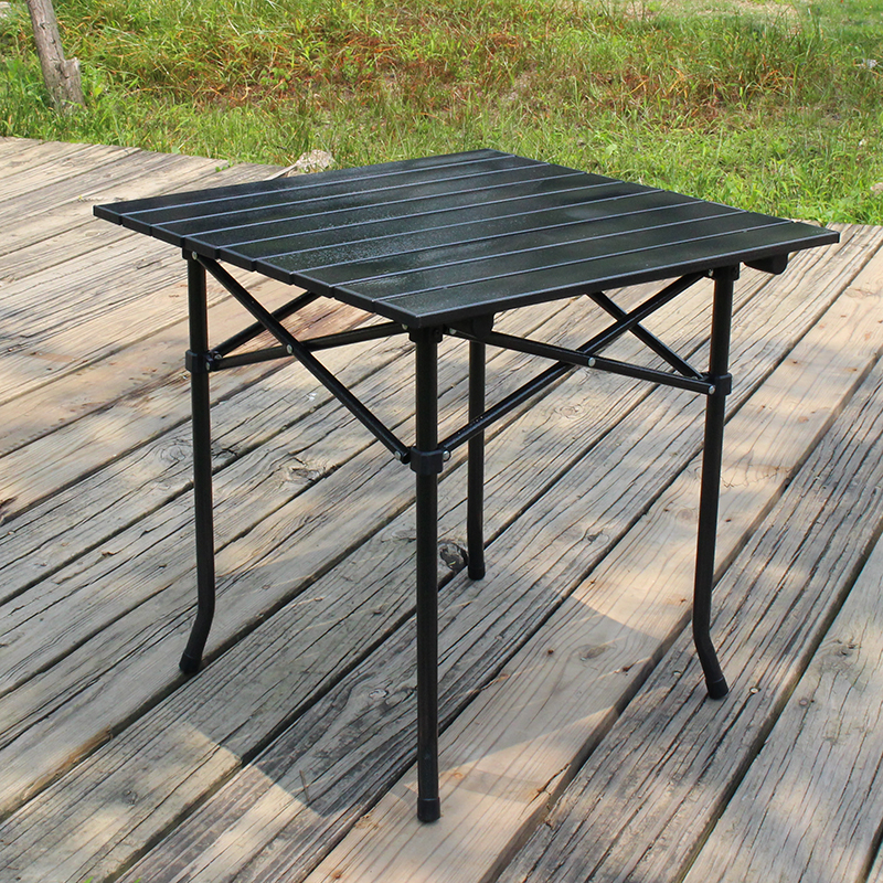 Outdoor folding square table portable self-driving swimming indoor and outdoor containing table beach camping picnic table travel barbecue long table-Taobao