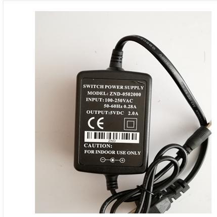 Original 5V2A Power Adapter Znd-0502000 Optical Fiber Transceiver Monitoring Switching Power Supply Video Optical Terminal Original 5V2A Power Adapter Znd-0502000 Optical Fiber Transceiver Monitoring Switching Power Supply Video Optical Terminal