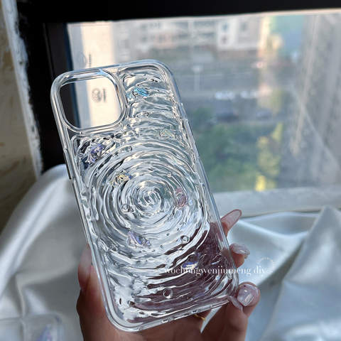 3D Colorful Iridescent Fish Vortex Pattern – Pro/Plus/Max/Air – 17, 16, 15, 14, 13, 12 iPhone Case