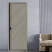 Simple carbon crystal solid wood door composite paint-free door bedroom door set door soundproof wooden door interior door room door custom