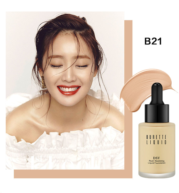 DSV Brett sang trọng dưỡng chất nhỏ giọt kem nền nữ dưỡng ẩm nhẹ dưỡng ẩm che khuyết điểm kiểm soát dầu trang điểm nude kéo dài - Nền tảng chất lỏng / Stick Foundation bb cc
