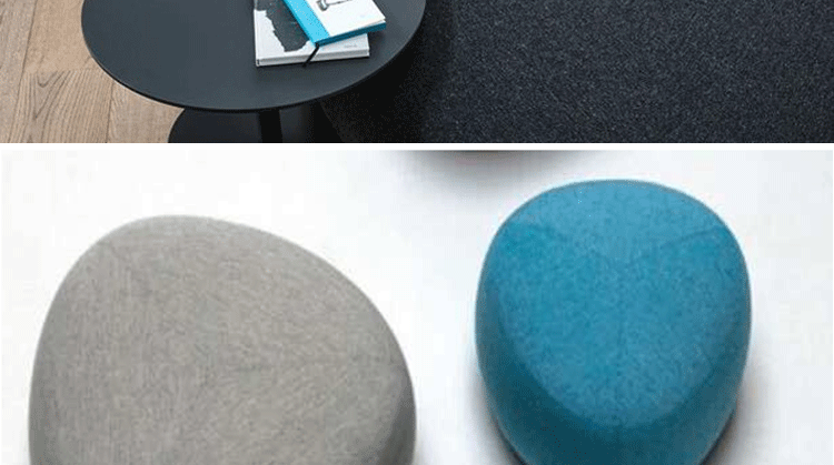 Nordic Triangle phòng chờ văn phòng sáng tạo lát sỏi quần áo nhảy phòng thu trước ghế sofa vải tùy biến phân - Ghế sô pha đôn ghế sofa