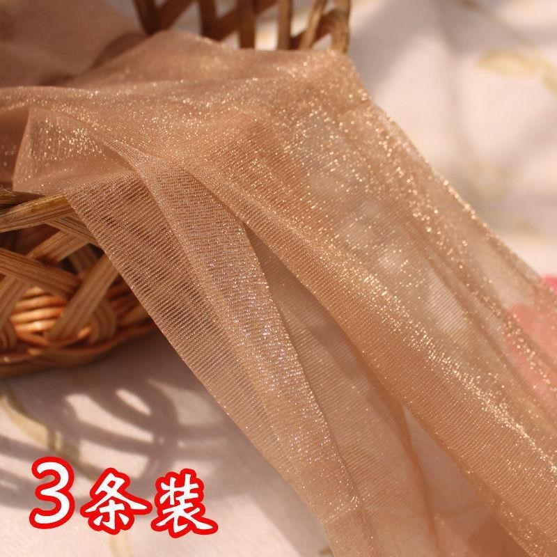 Puff 3 dress bright silk pearly stockings women Japan-ROK sexy shiny silk stockings Summer ultra-thin meaty meat color even pants