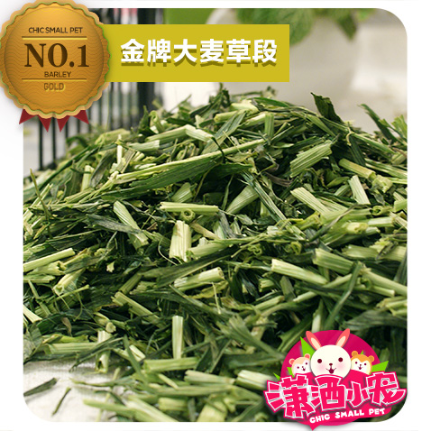 Chic little pet barley grass section Chinchilla rabbit Dutch pig forage coarse fiber conditioning stomach 250g