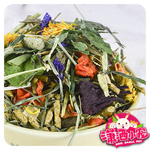 (carefree darlings) MIX flower and grass feast multi-brand mixed high fiber rabbit grain 500g3 bag