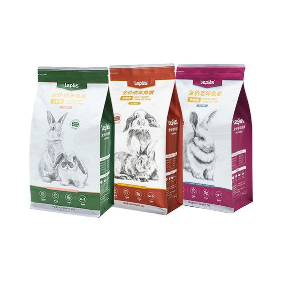 Letusi rabbit food, young rabbit and adult rabbit food, high fiber nutrition, young and adult rabbit food 2kg with the same formula