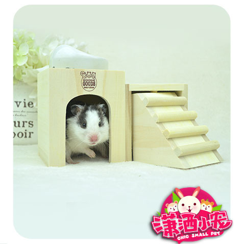 (Carefree Pamper) Small Pet Group Spot Marukan Marka hamster Wooden Toy Hamster Kennel