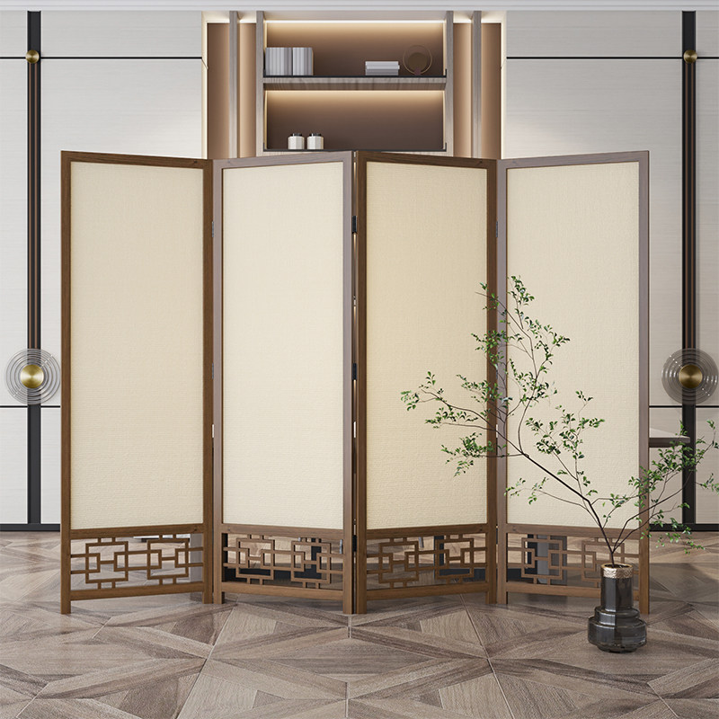 Japanese-style Simple Different Screen to Block Modern Living Room Mobile Folded Bedroom Tea Room Background Decoration
