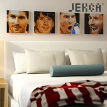 JEKCA card card hanging painting building block block star portrait high-end gift living room art fashion ornaments