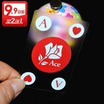 Ben Niu Waterproof transparent Crystal Phnom Penh Playing Cards Plastic Playing Cards Gold foil Creative collection Playing cards