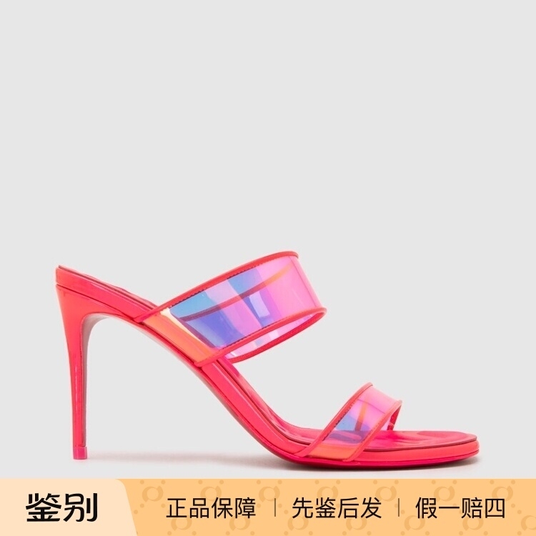 In Stock Christian Louboutin New Laser Transparent Stiletto Women's High Heels Sandals In Stock Christian Louboutin New Laser Transparent Stiletto Women's High Heels Sandals