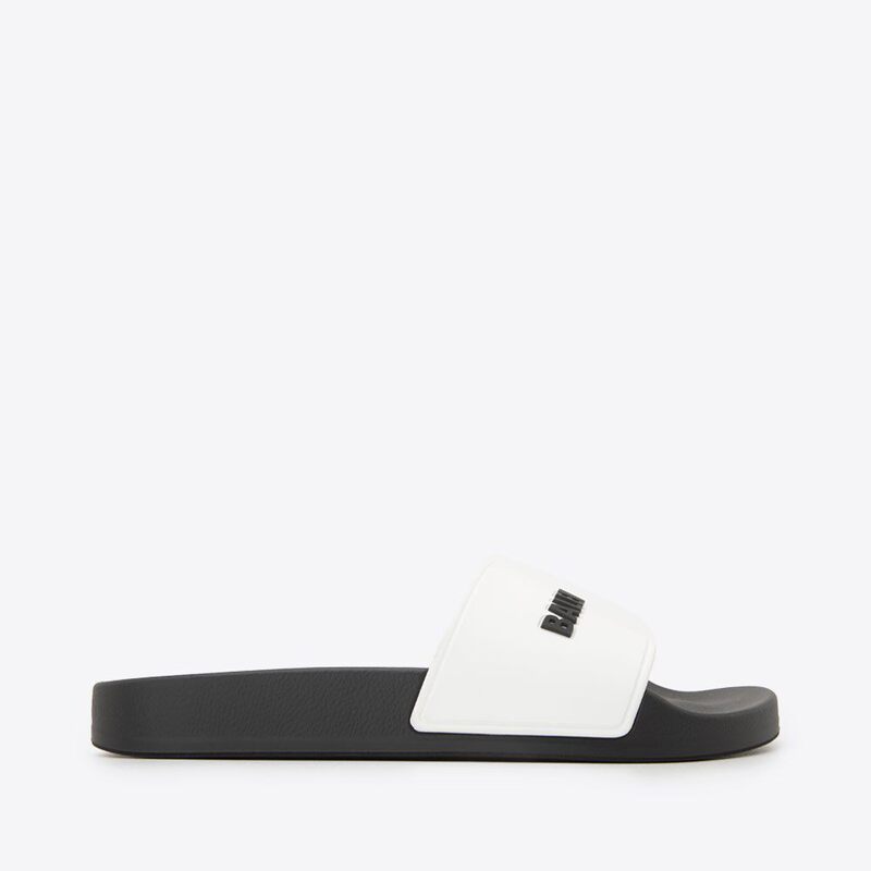 In-Stock Balenciaga Spring/Summer New Logo Slip-On Flat Women's Casual Sandals
