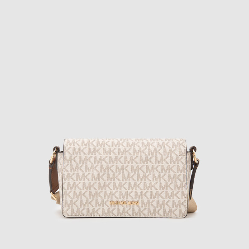 In Stock Michael Kors Spring and Summer New Products with Full Logo Print Women's Commuter Coin Purse Square Bag Crossbody Bag Shoulder Bag