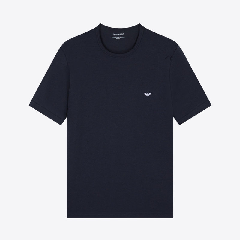 In Stock Emporio Armani Ea Armani New Product Logo Print Men's Casual T-Shirt Short-Sleeved T-Shirt