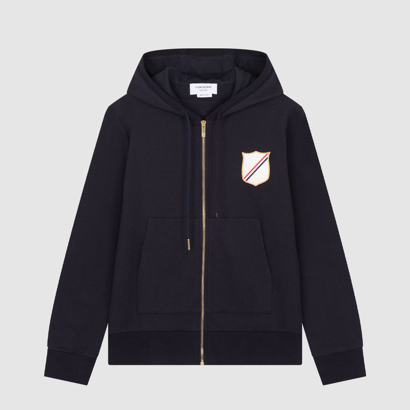 In-Stock Thom Browne Tb Spring/Summer New Pocket Zipper Casual Hooded Sweatshirt for Women In-Stock Thom Browne Tb Spring/Summer New Pocket Zipper Casual Hooded Sweatshirt for Women