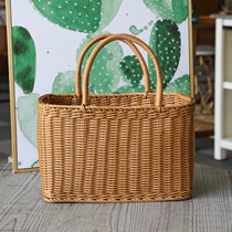 Vegetable Basket Shopping Basket Vines Woven buy Vegetable Props Outdoor Picnic Items Outdoor Picnic Items Complete web Red Hand Ins