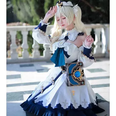Genshin Barbara full cosplay costume set for women. cosplay