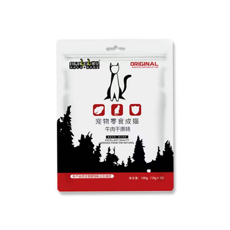 Cat 13 Monbey Cat Dry 10g*10 Cat Snacks Kitty Snacks into Cat Beef Strip 21 Province