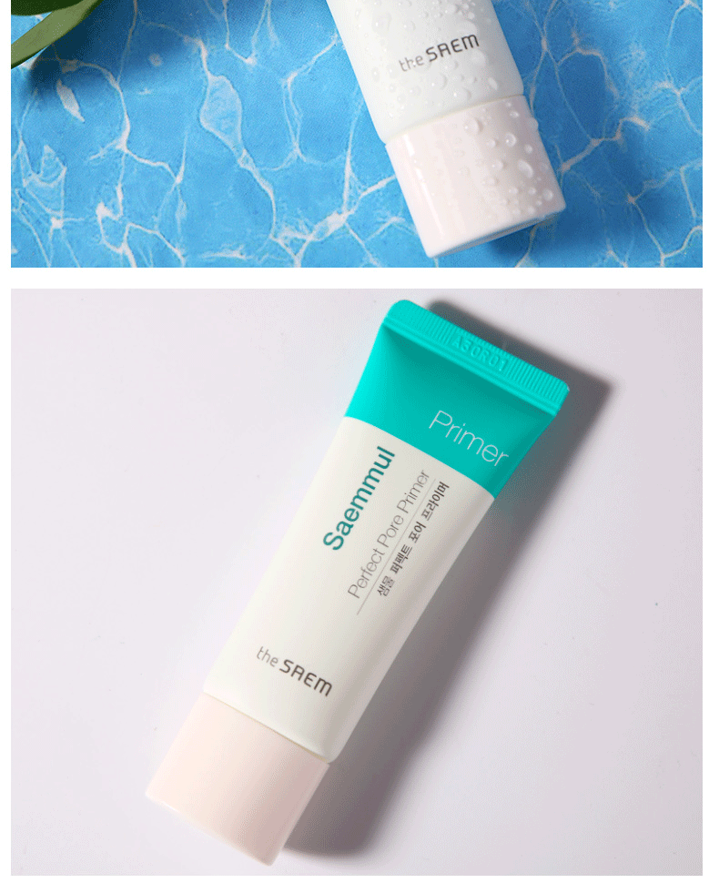 TheSAEM tươi và rõ ràng kiểm soát dầu gel trang điểm trước khi sữa cô lập lỗ chân lông ẩn giữ ẩm làm mới không nhờn xác thực kem che khuyết điểm maybelline