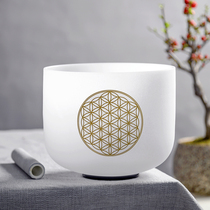 6-14 inch Flower of life crystal bowl Singing bowl Music bowl Playing bowl Musical instrument Yoga sound therapy meditation artifact