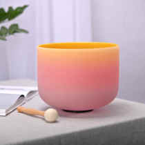 Rainbow Crystal bowl Singing bowl Music bowl Sound therapy Decompression Yoga Healing course Crystal musical instrument Meditation artifact