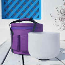 Crystal bowl package Singing bowl special package Yoga sound therapy decompression handheld bowl package thickened double sponge pyramid package